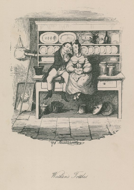 Scène de la vie londonienne : Watkins Tottles - George Cruikshank