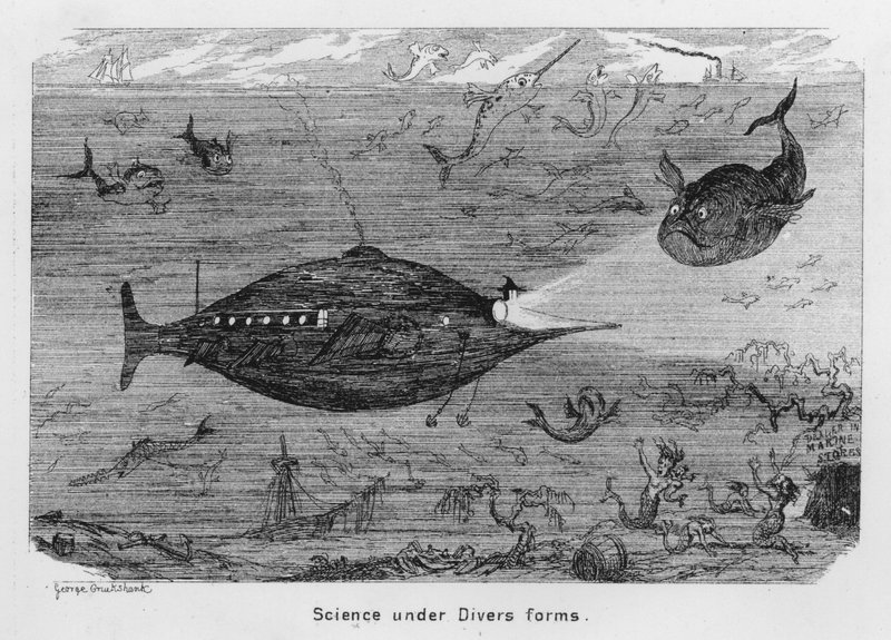 La science sous diverses formes (gravure) - George Cruikshank