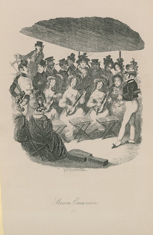 Excursion en vapeur - George Cruikshank