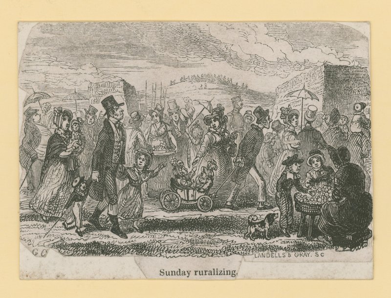 Promenade dominicale à la campagne - George Cruikshank