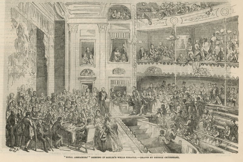 Réunion des abstinents totaux au théâtre de Sadler