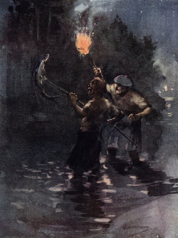 De temps en temps, un saumon était aperçu - George Denholm Armour