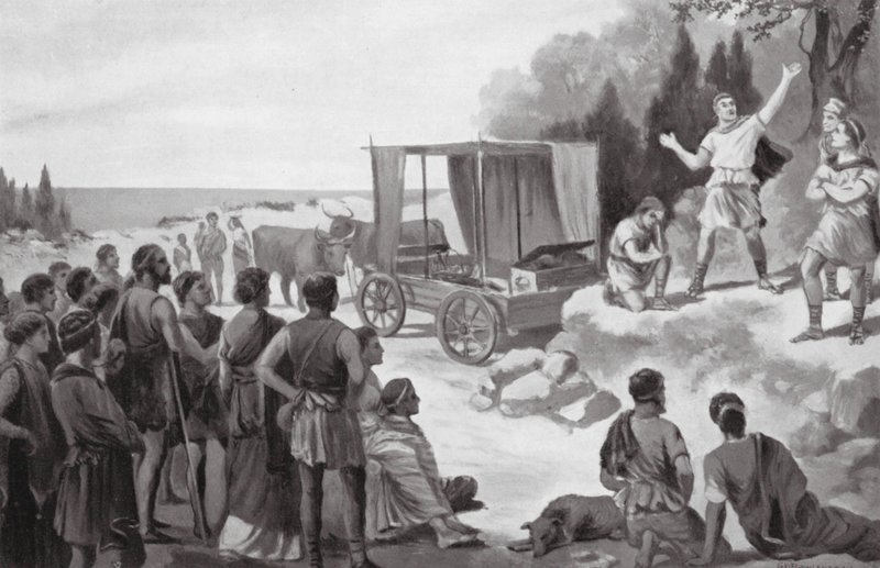 Le char de Thespis - George Derville (after) Rowlandson