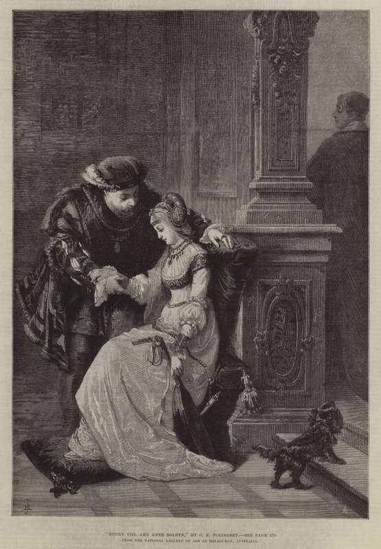 Henri VIII et Anne Boleyn - George Frederick Folingsby