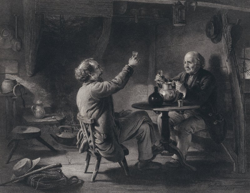 Illustration pour Auld Lang Syne de Robert Burns - George Harvey