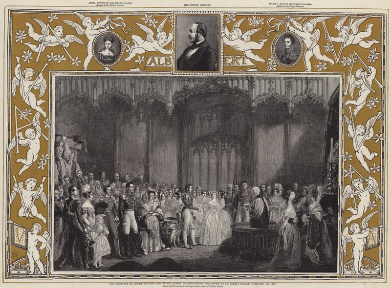 Le Mariage de la reine Victoria et du prince Albert de Saxe-Cobourg et Gotha au palais de St James, 10 février 1840 - George Hayter
