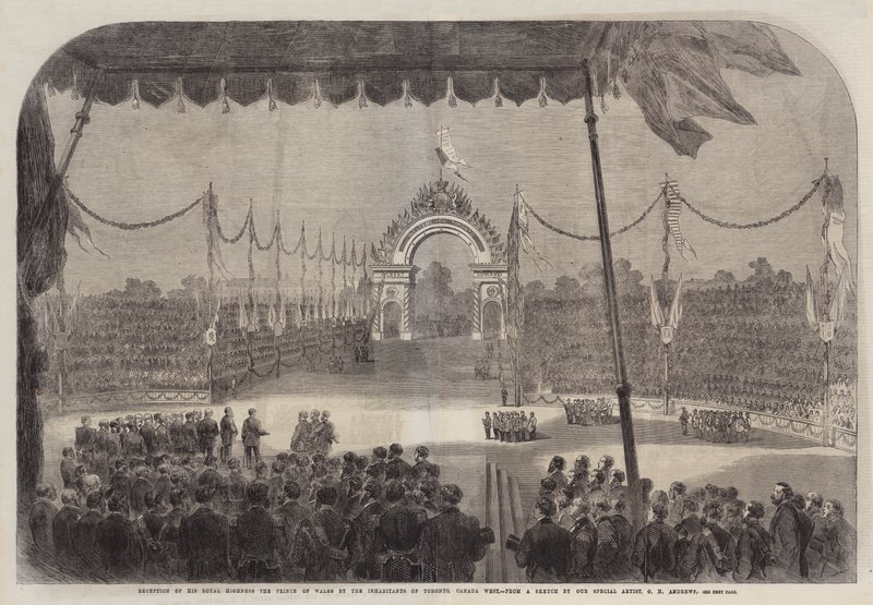 Réception de Son Altesse Royale le Prince de Galles par les Habitants de Toronto, Canada Ouest - George Henry Andrews