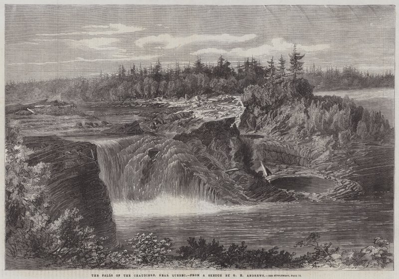 Les chutes de la Chaudière, près de Québec - George Henry Andrews