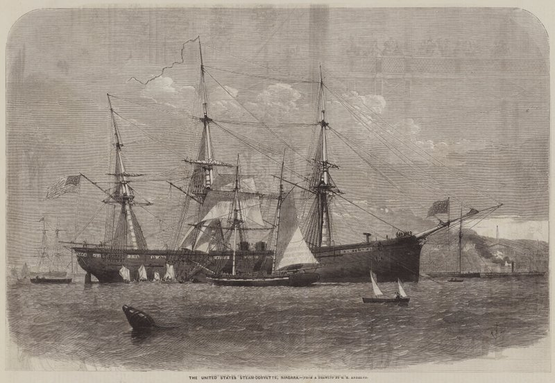 La corvette à vapeur des États-Unis, Niagara - George Henry Andrews