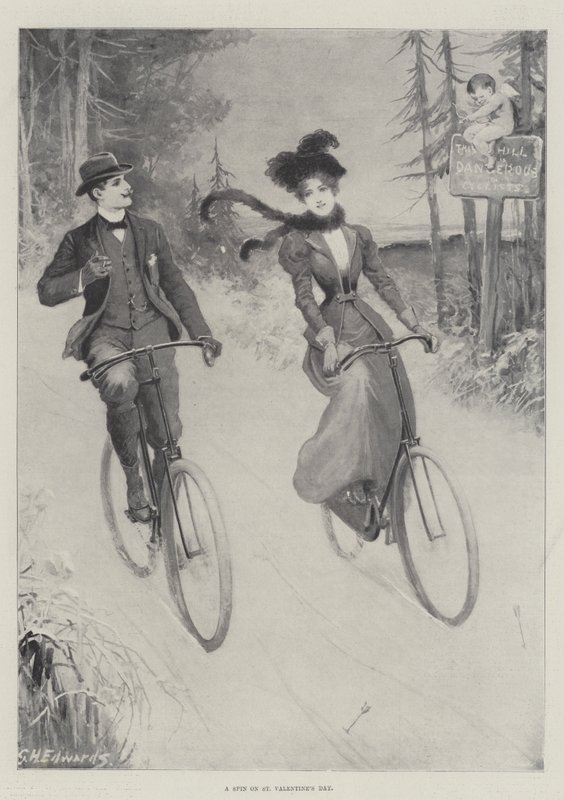 Une balade le jour de la Saint-Valentin - George Henry Edwards