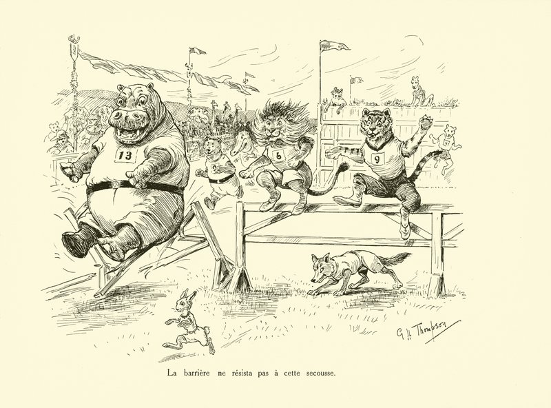 La barriere ne resista pas a cette secousse (litho) - George Henry Thompson