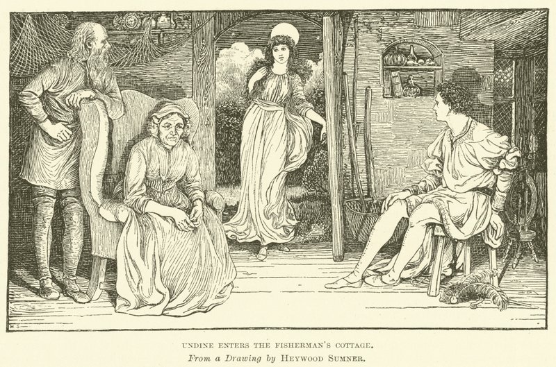 Undine entre dans la Cabane du Pêcheur - George Heywood Maunoir Sumner