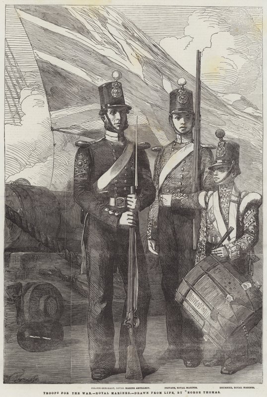 Troupes pour la guerre, Royal Marines - George Housman Thomas