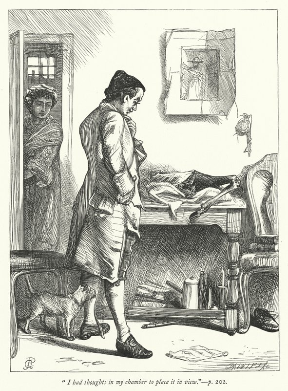 Illustration pour Le Village Abandonné - George John Pinwell