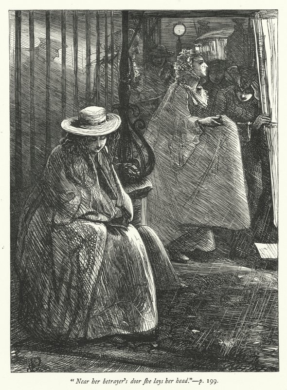 Illustration pour Le Village abandonné - George John Pinwell