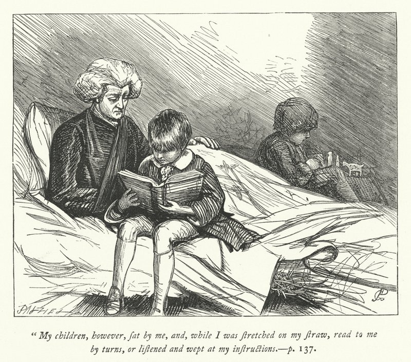 Illustration pour « Le Vicaire de Wakefield » (gravure) - George John Pinwell