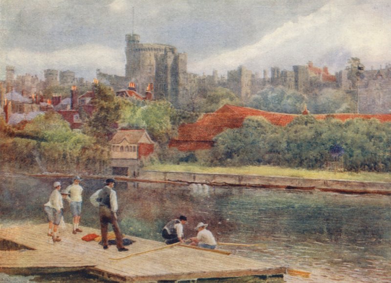 Le château depuis les radeaux - George Moore Henton