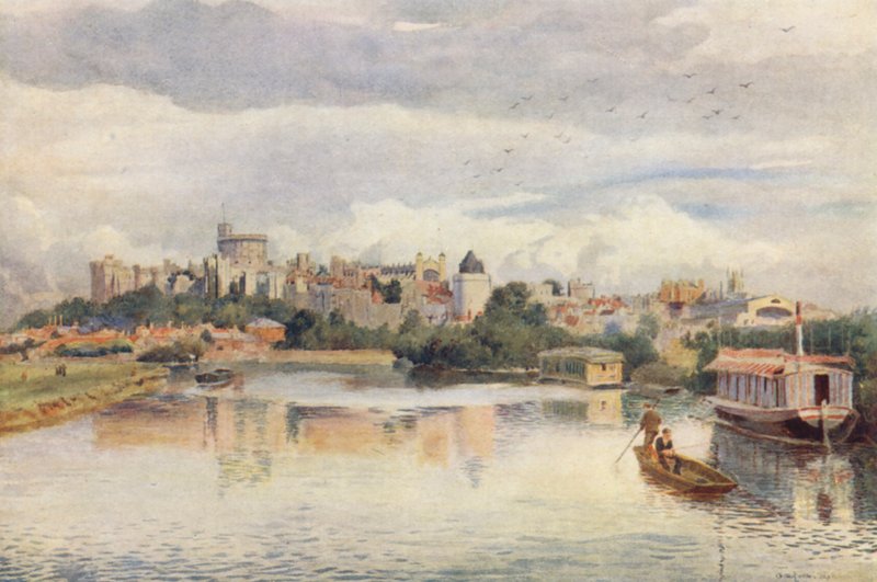 Windsor depuis la rivière - George Moore Henton