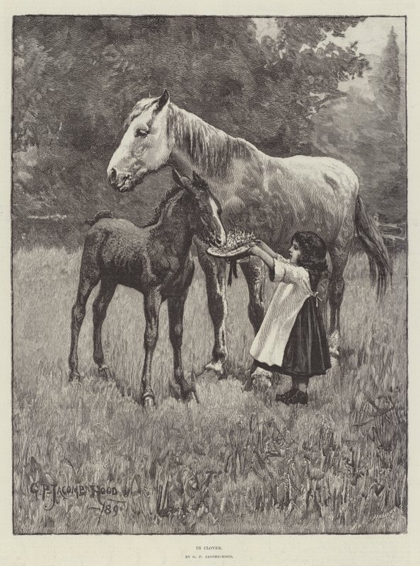 Dans le trèfle - George Percy Jacomb Hood