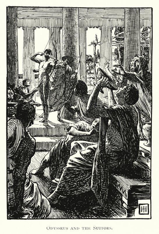 Odyssée : Ulysse et les prétendants - George Percy Jacomb Hood