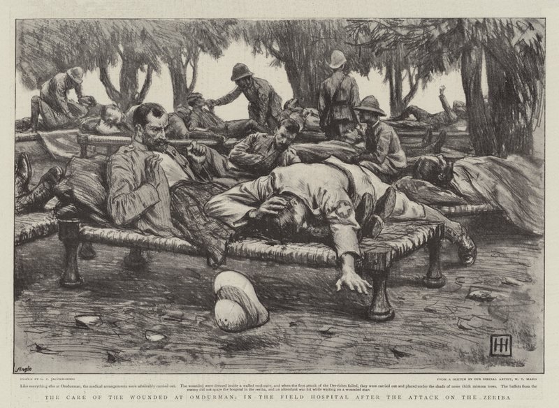 Le soin des blessés à Omdurman, dans l