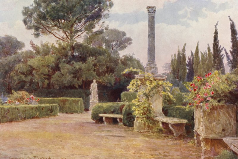 Jardins italiens : Villa Médicis - George Samuel Elgood