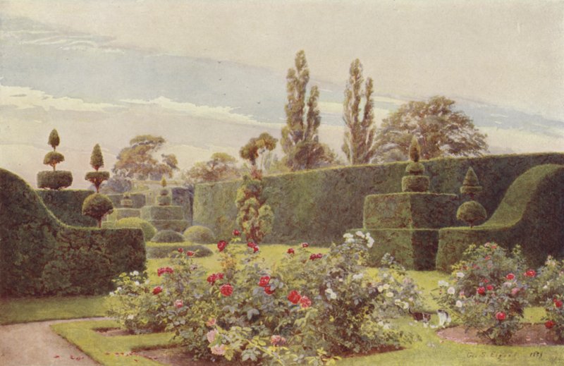 Le jardin de roses, Arley - George Samuel Elgood