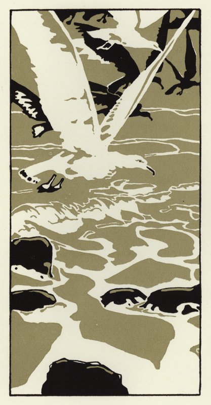 De la plage est venu un grand goéland blanc - George Sheringham