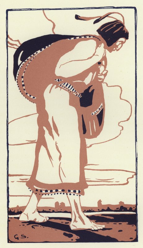 Il arriva soudainement sur une vaste plaine rouge ouverte - George Sheringham