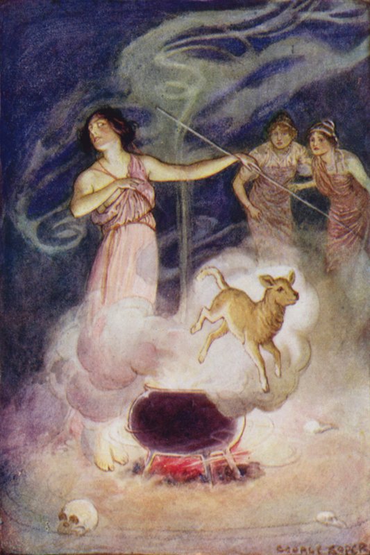 Jason et les Argonautes : "Elle murmura ses sorts magiques sur lui, et il sauta de nouveau un jeune agneau" - George Soper