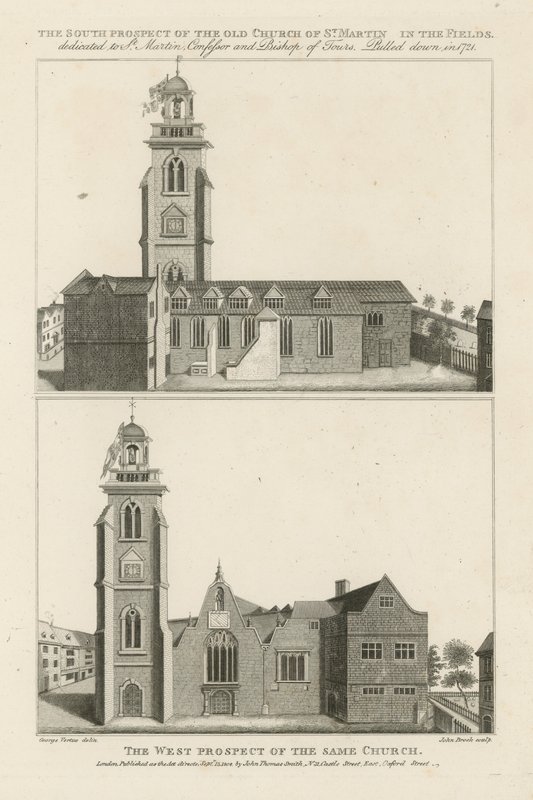 Deux perspectives de Saint-Martin-in-the-Fields - George Vertue