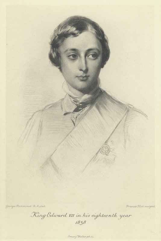 Le prince de Galles, le futur roi Édouard VII, à ses dix-huit ans, 1858 - George after Richmond