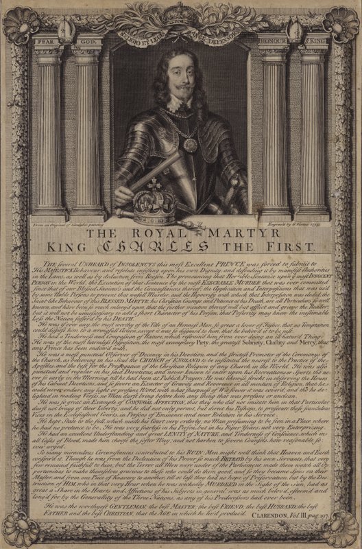 Le roi martyr Charles Ier - George after Vertue