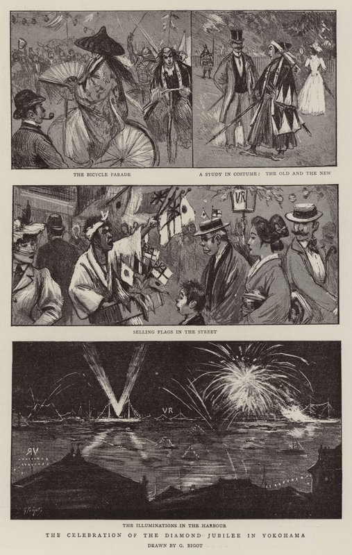 La célébration du jubilé de diamant à Yokohama - Georges Ferdinand Bigot