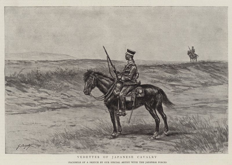 Vedettes de la cavalerie japonaise - Georges Ferdinand Bigot