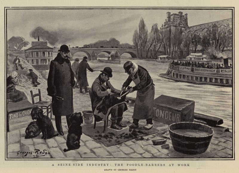 Une industrie au bord de la Seine, les toiletteurs de caniches au travail - Georges Redon
