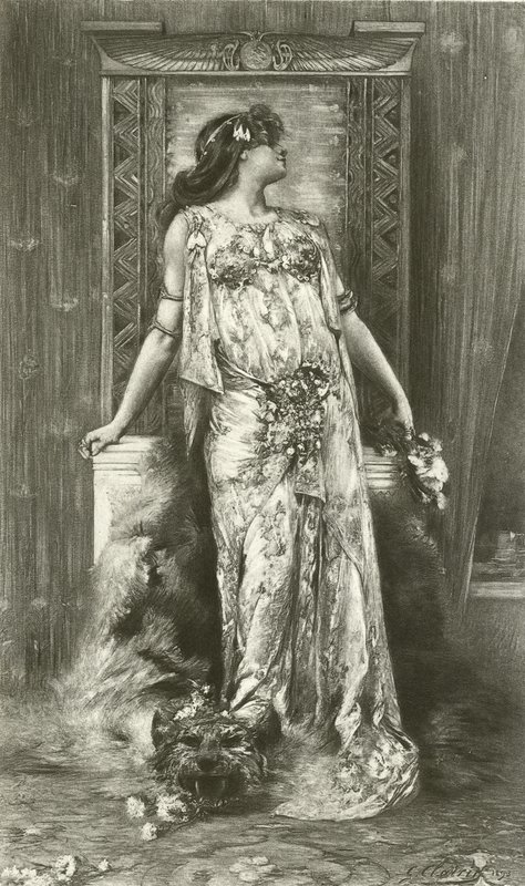 Sarah Bernhardt en Cléopâtre - Georges Clairin