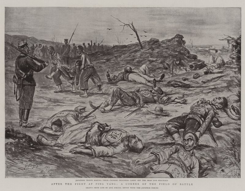 Après le combat à Ping Yang, un coin du champ de bataille - Georges Ferdinand Bigot