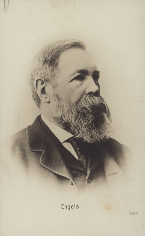 Friedrich Engels (1820-1895), théoricien politique, sociologue et écrivain allemand (photo n/b) - German Photographer
