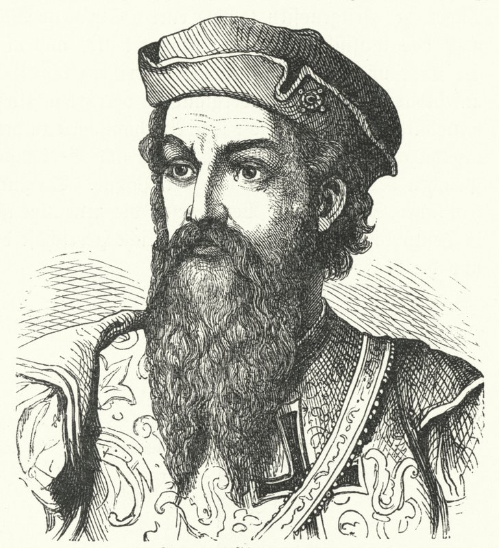 Afonso de Albuquerque, Duc de Goa, général portugais et vice-roi des Indes portugaises (gravure) - German School