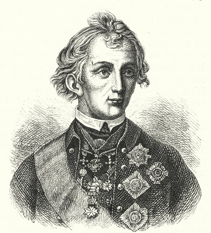 Alexandre Souvorov, général russe - German School