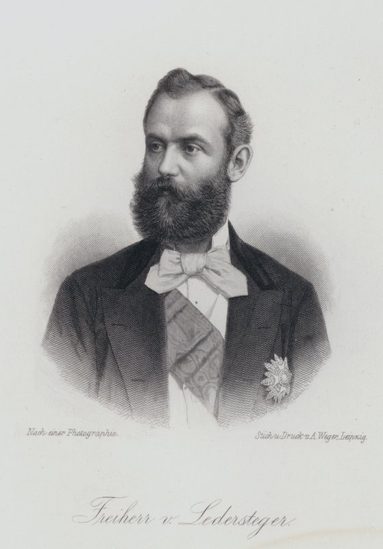 Alois Ledersteger, écrivain autrichien (gravure) - German School