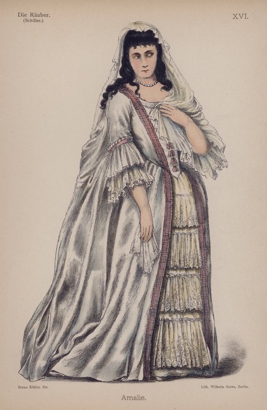 Amalie, de Die Rauber (Les Brigands) de Friedrich Schiller - German School