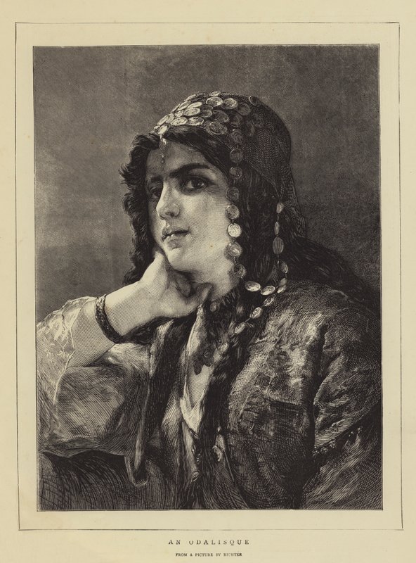 Une Odalisque - German School