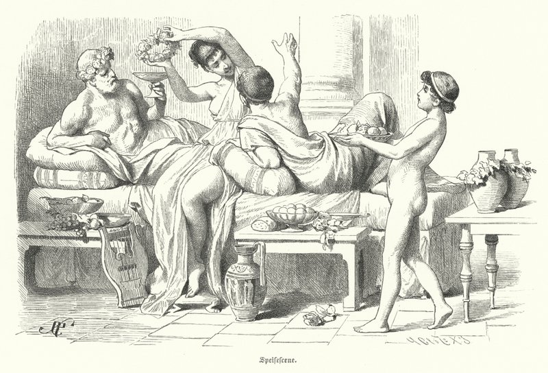 Festin des Grecs antiques - German School