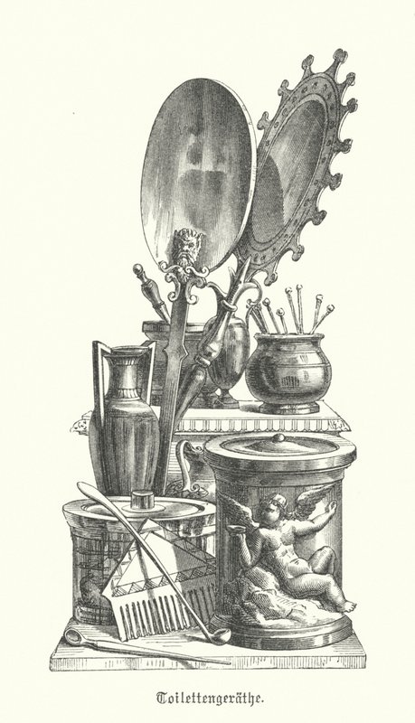 Outils romains antiques pour appliquer des cosmétiques - German School