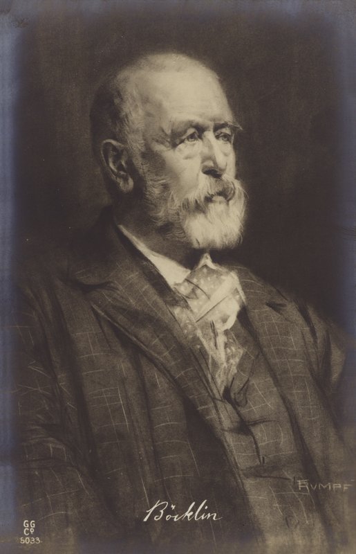 Arnold Boecklin, peintre suisse (lithographie) - German School