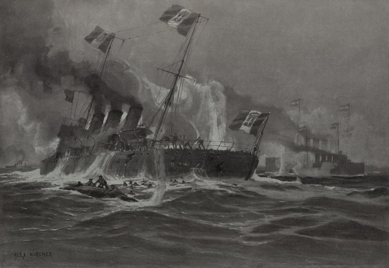 Attaque de la marine austro-hongroise sur deux destroyers de torpilleurs italiens - German School