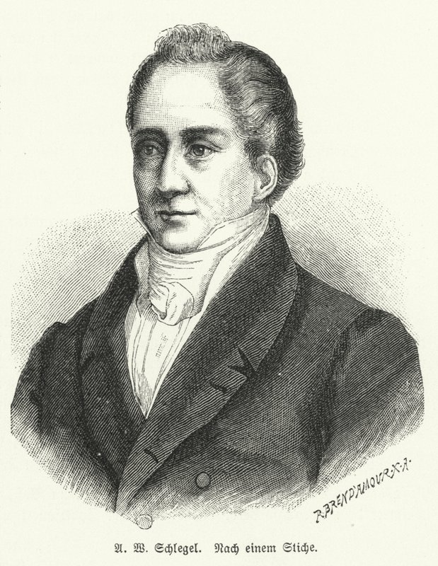 August Wilhelm Schlegel, poète et traducteur allemand - German School