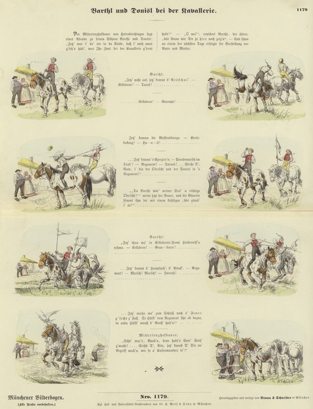 Barthl et Donisl dans la cavalerie - German School